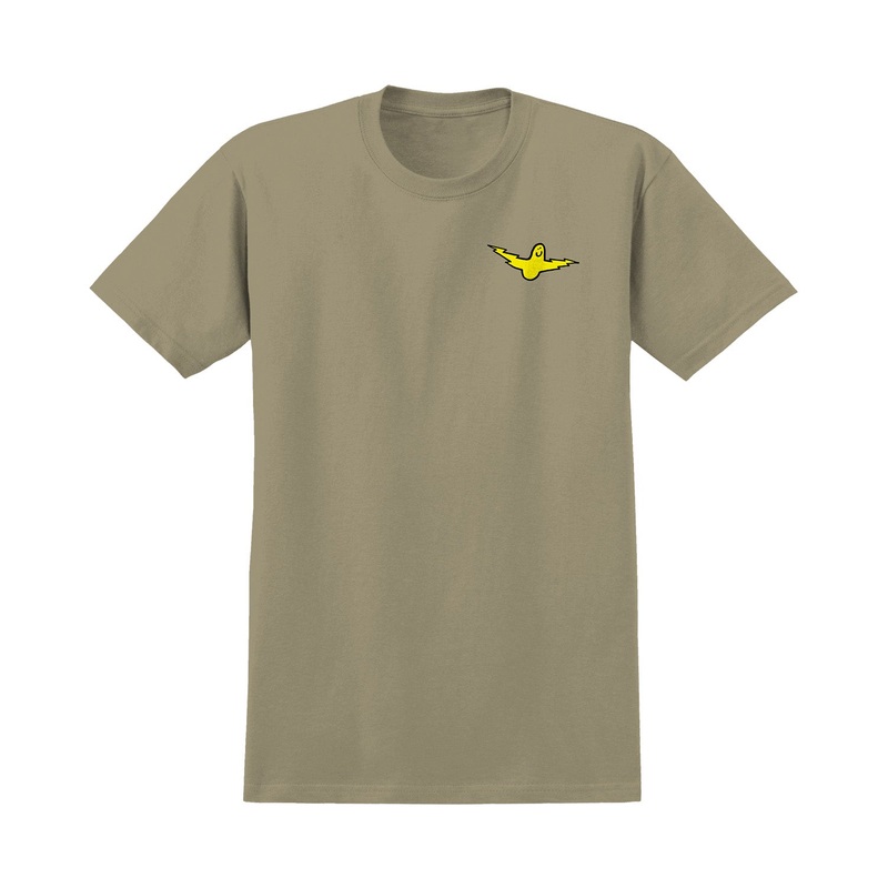 Krooked Bird Lightning T-Shirt S Sand/Yellow/Black