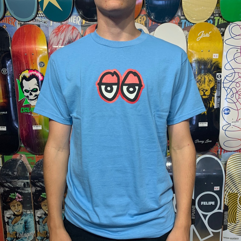 KROOKED EYES T-SHIRT CAROLINA BLUE SMALL