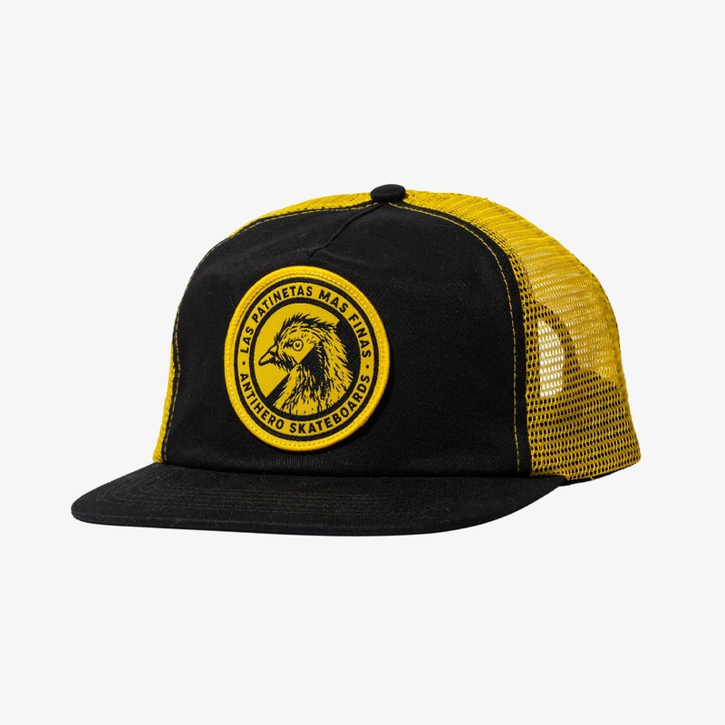 Las Patinetas Snapback (Black/Gold)