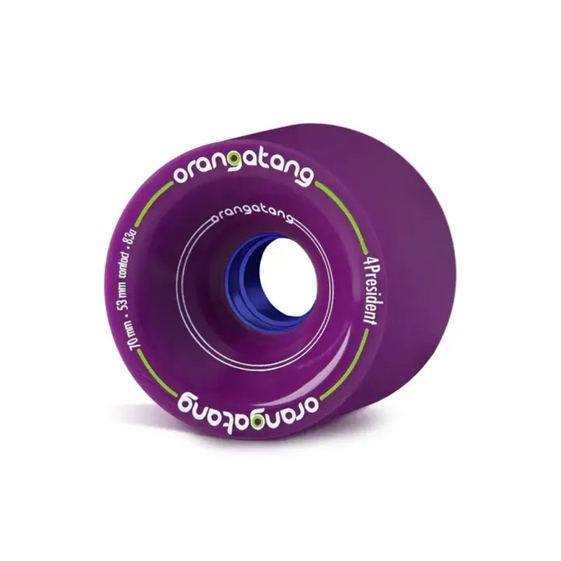 Orangatang 4President Purple 70mm 83a Longboard Wheels