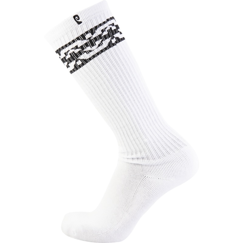 PSOCKADELIC KNEE HIGH 2 KNEE HIGH SOCKS 1p WHT/BLK