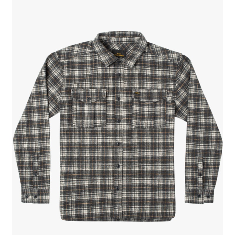 RVCA Reynolds Flannel Shirt – Black Small