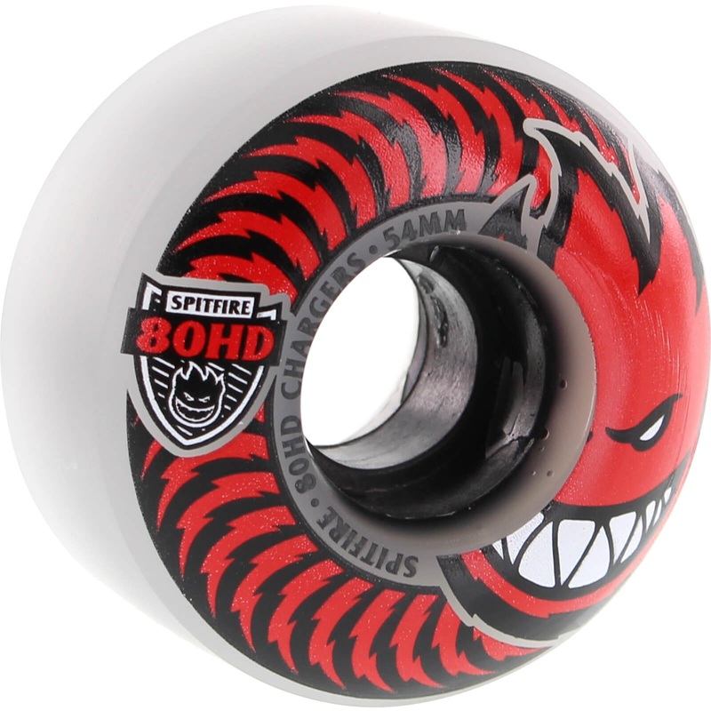 Spitfire Wheels 80HD Charger Classic 54mm – Clear/Red (Set of 4)