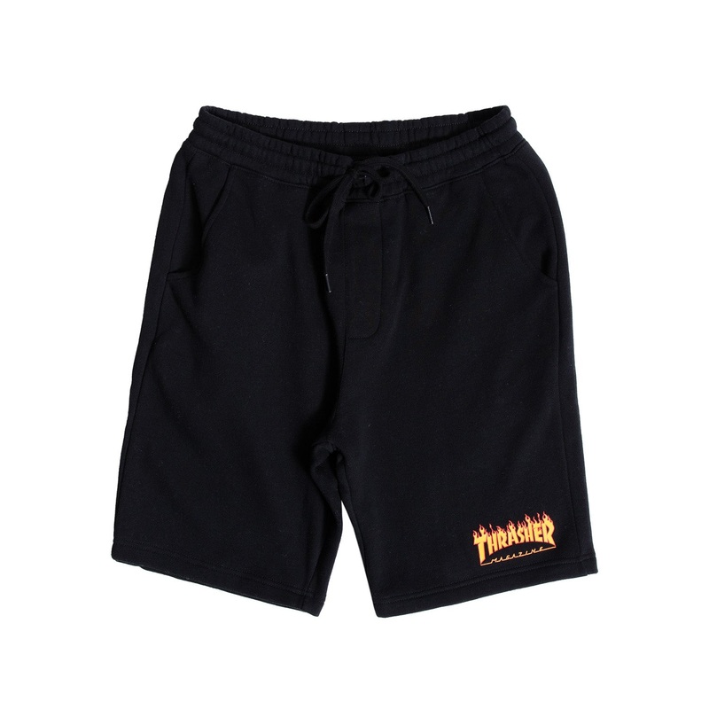 Thrasher Flame P.E. Shorts S Black