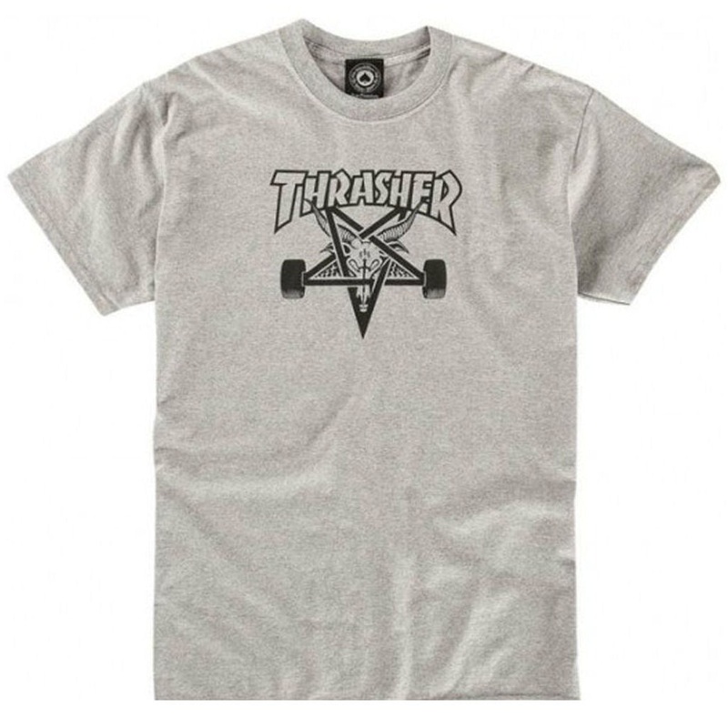 THRASHER SKATE GOAT T-SHIRT GREY SMALL