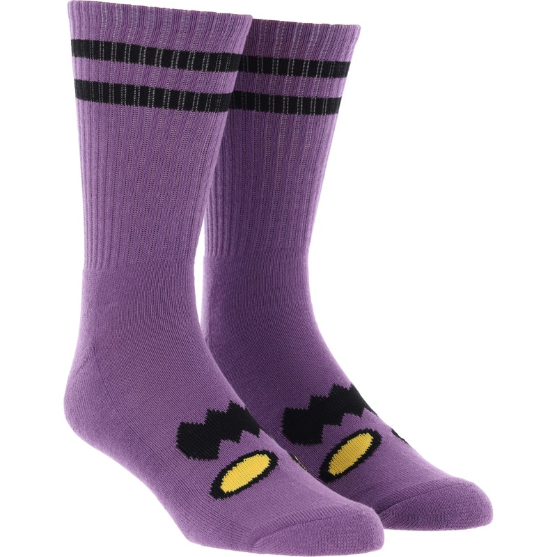 TOY MACHINE SOCKS MONSTER FACE LAVENDER