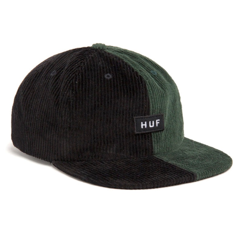 HUF MARINA CORD 6 PANEL HAT FOREST GREEN