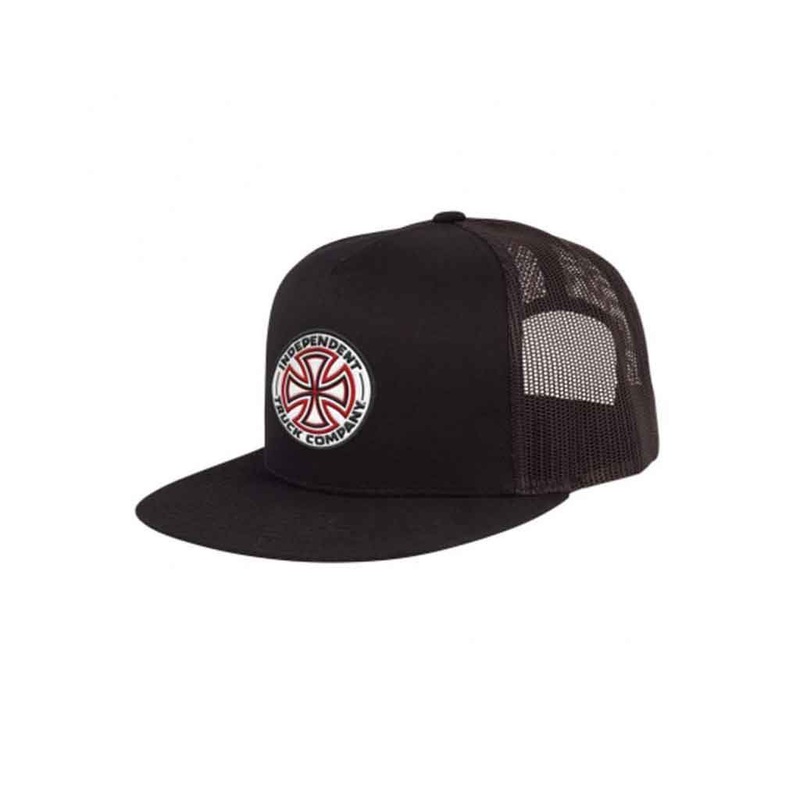 INDY TRUCKER HAT RED/WHITE CROSS