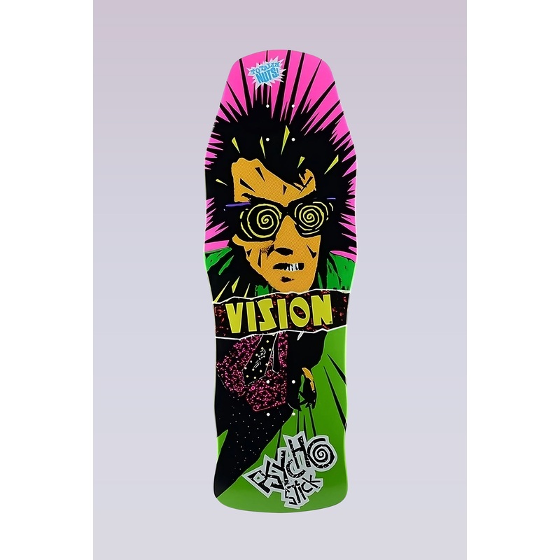 Original Psycho Stick – Skateboard Deck – 10″X30″ – Lime