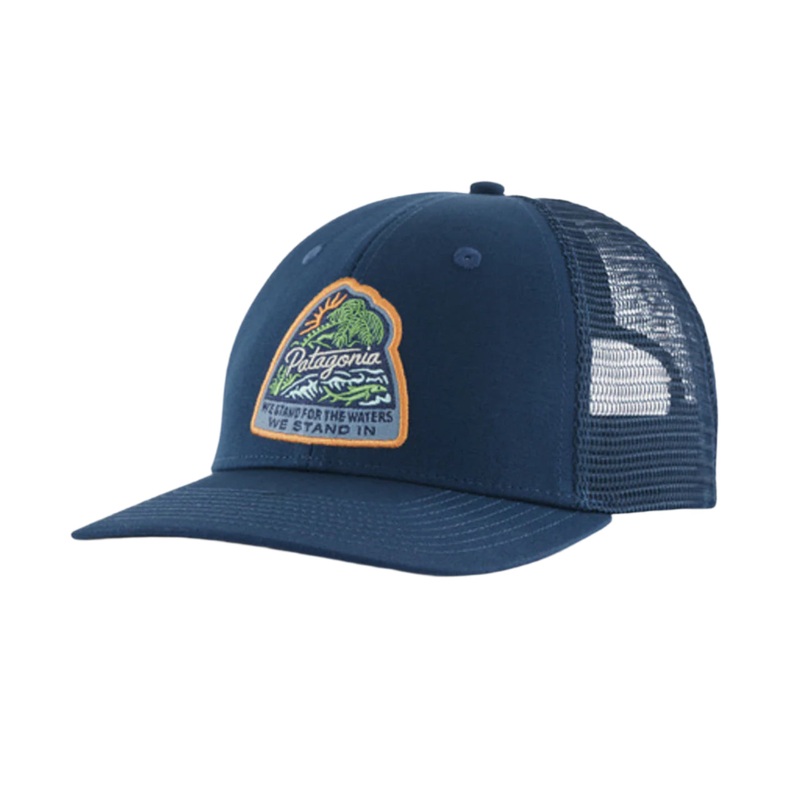 Patagonia Take A Stand Trucker Hat Bayou Badge/Tidepool Blue