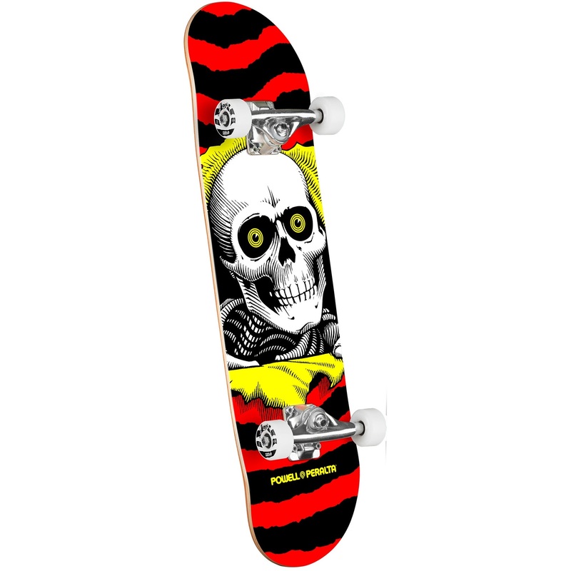 Powell Peralta Ripper Birch Skateboard Complete – 7.75 Red/Yellow