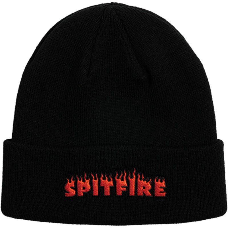 SF DEMONSEED SCRIPT CUFF BEANIE BLACK