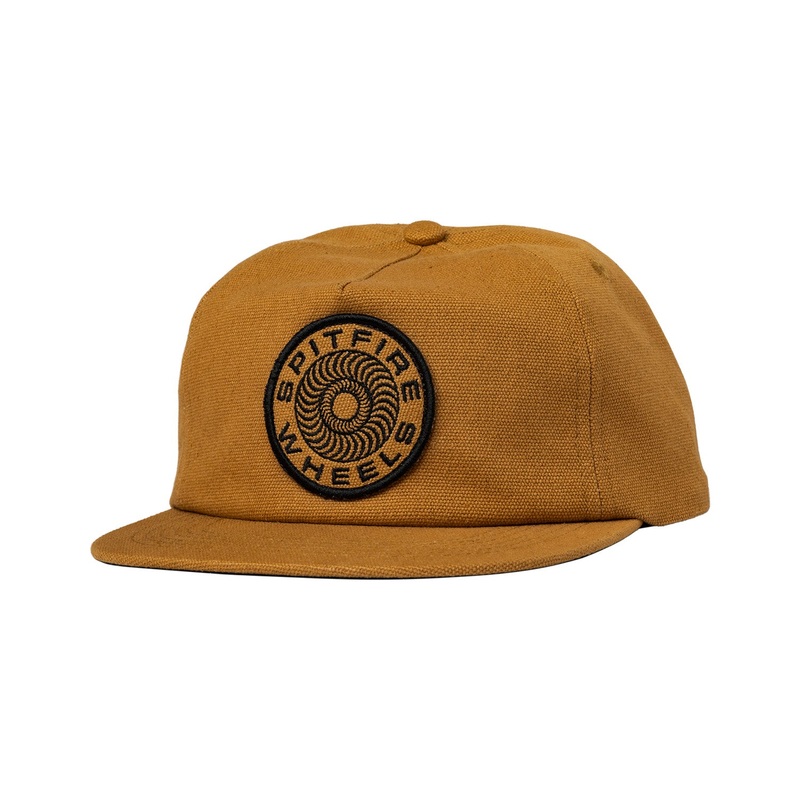 Spitfire Classic 87 Swirl Snapback Hat O/S Tan/Black