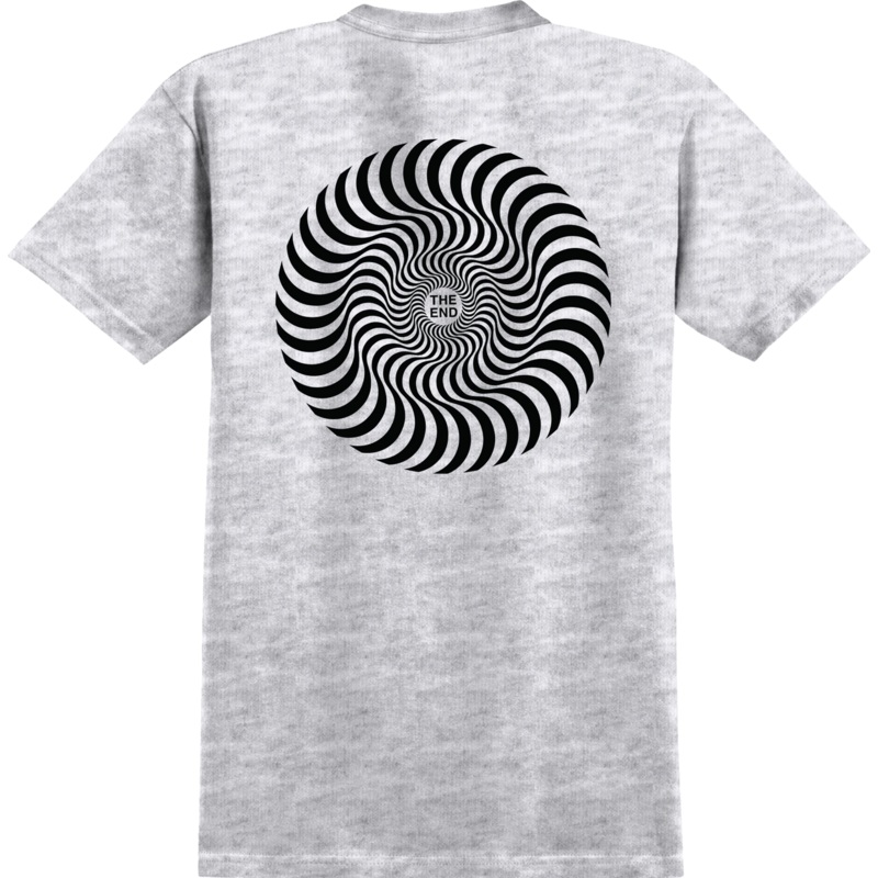 SPITFIRE CLASSIC SWIRL T-SHIRT ASH/BLACK SMALL