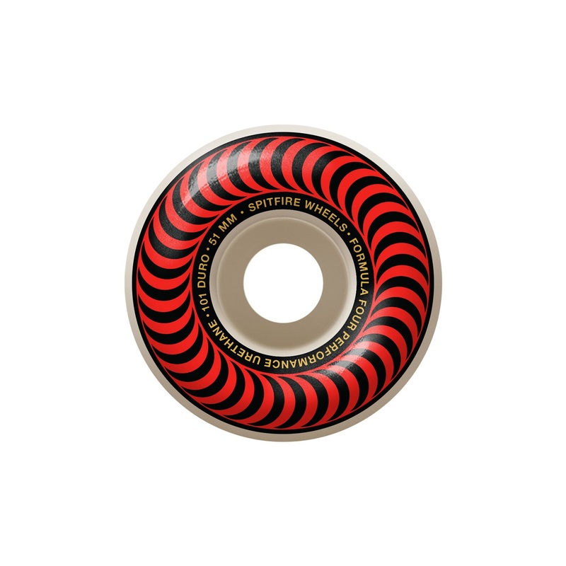 Spitfire Formula Four Classic Swirl Wheel 101DU 51mm Natural
