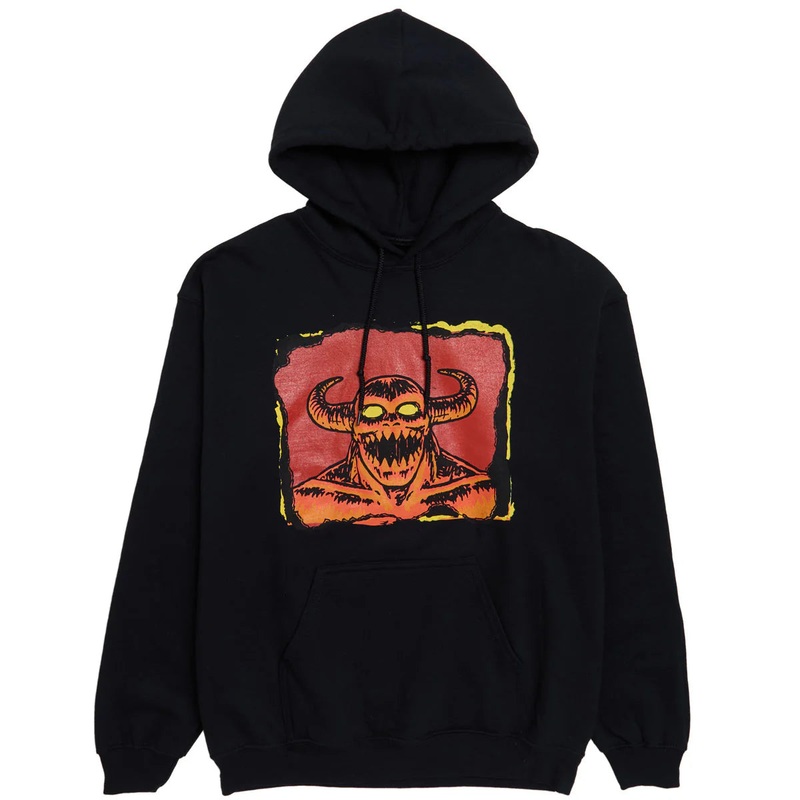 TOY MACHINE LAUGHING MONSTER HOOD BLACK MEDIUM
