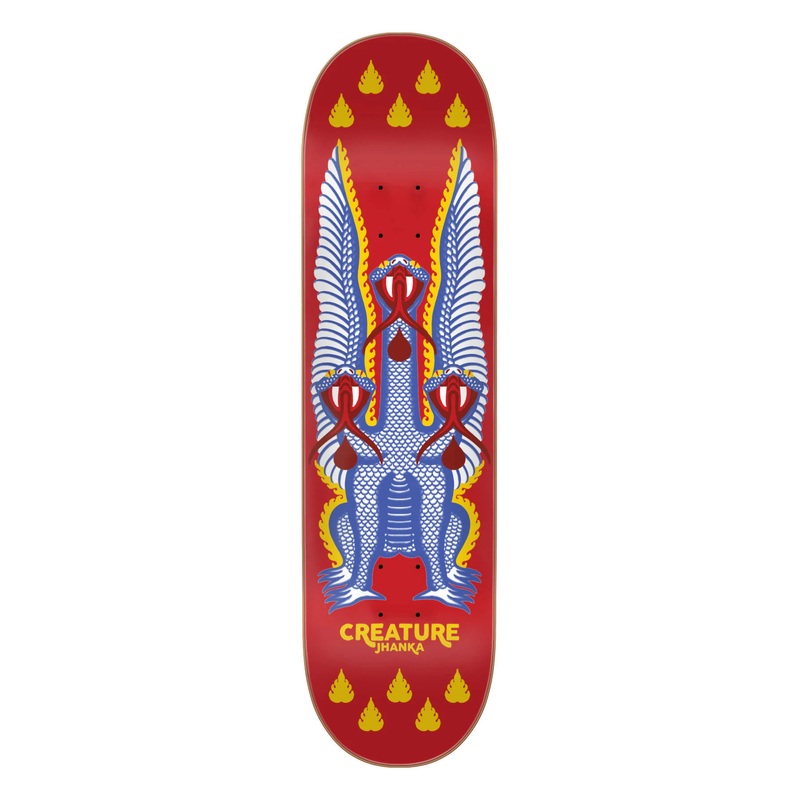 8.375in Jhanka Snakes Creature Skateboard Deck