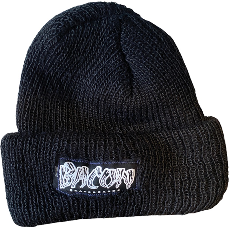 BACON LOGO BEANIE BLACK