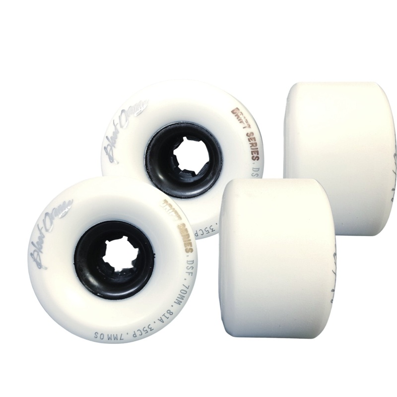 Blood Orange: 70mm Drift Series Longboard Wheels 70mm Stoneground 78A