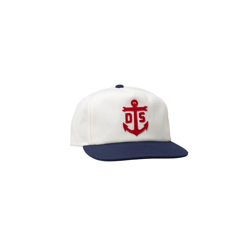 DARK SEAS GISLER HAT WHITE/NAVY