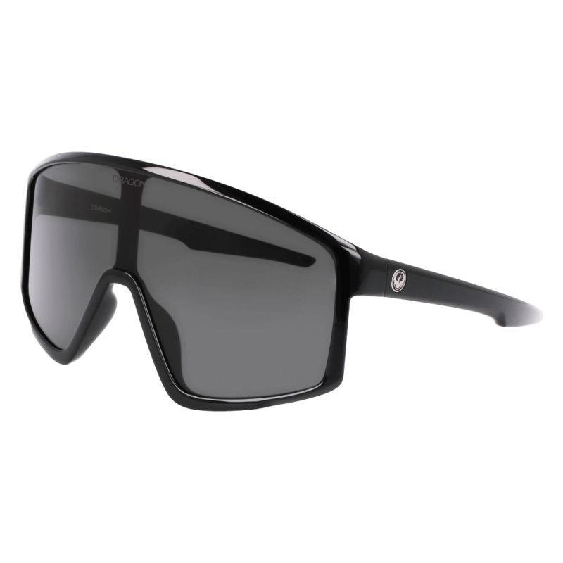 DRAGON SNOW – AMPED SUNGLASSES – Black with Smoke lens