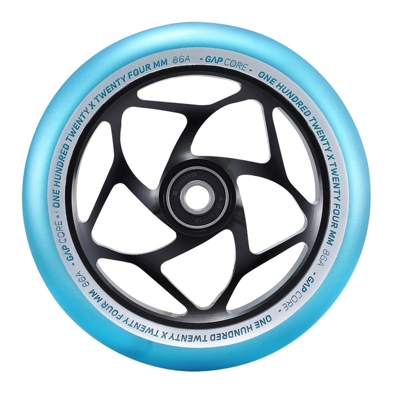 Envy Gap Core Scooter Wheels 120mm – Black/Teal (Pair)