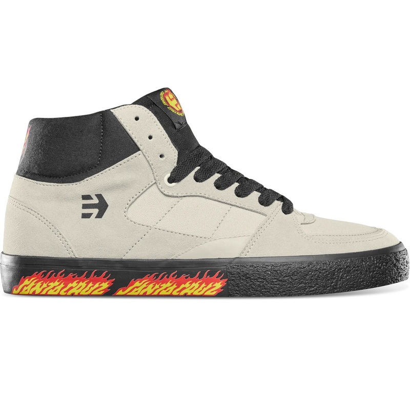 Etnies Shoes Screw Vulc Mid x Santa Cruz – White/Black 8 White
