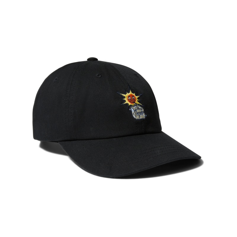 HUF SIPPIN SUN 6 PANEL BLACK