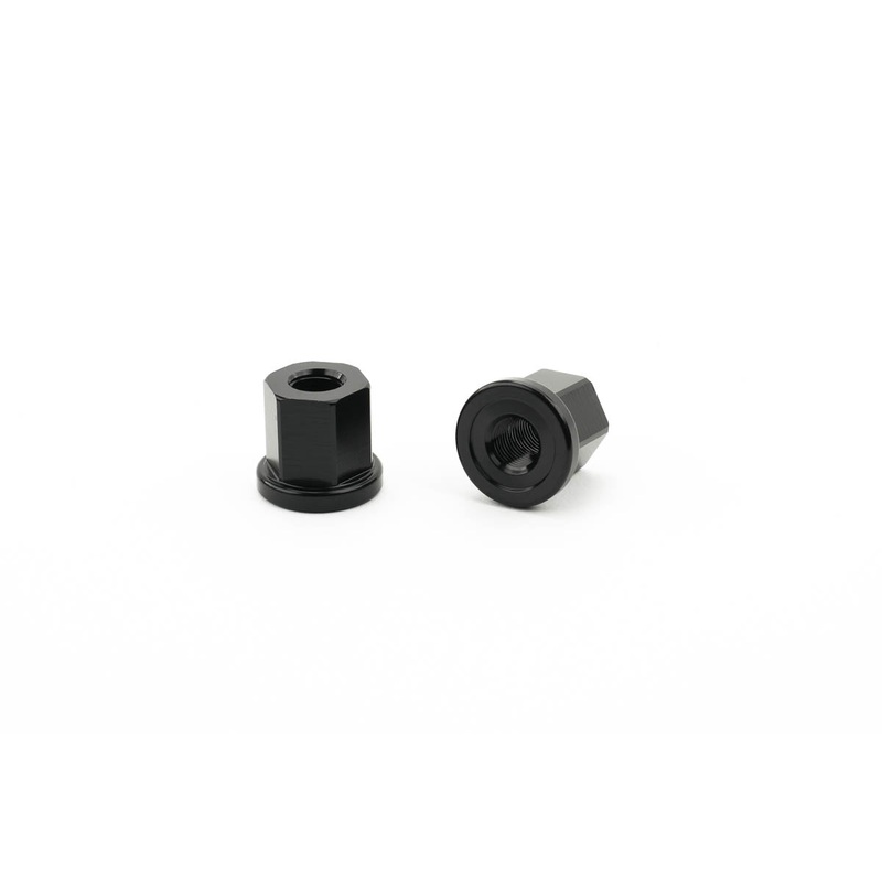 Mission BMX 3/8″ Aluminum Axle Nuts – Black