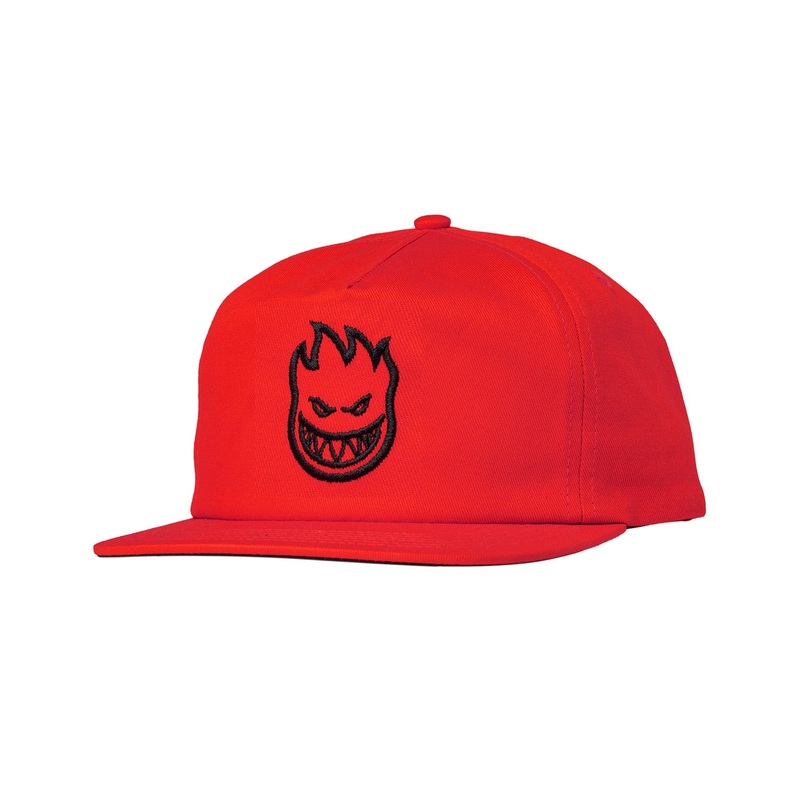 Spitfire Bighead Snapback Hat O/S Red/Black
