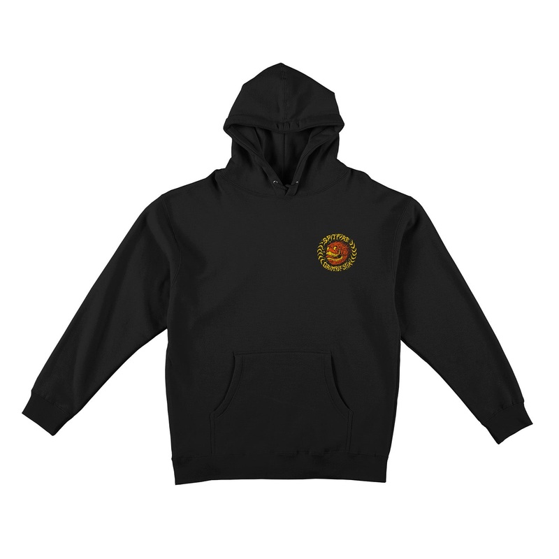 Spitfire Flying Grimple Hooded Sweatshirt M Black