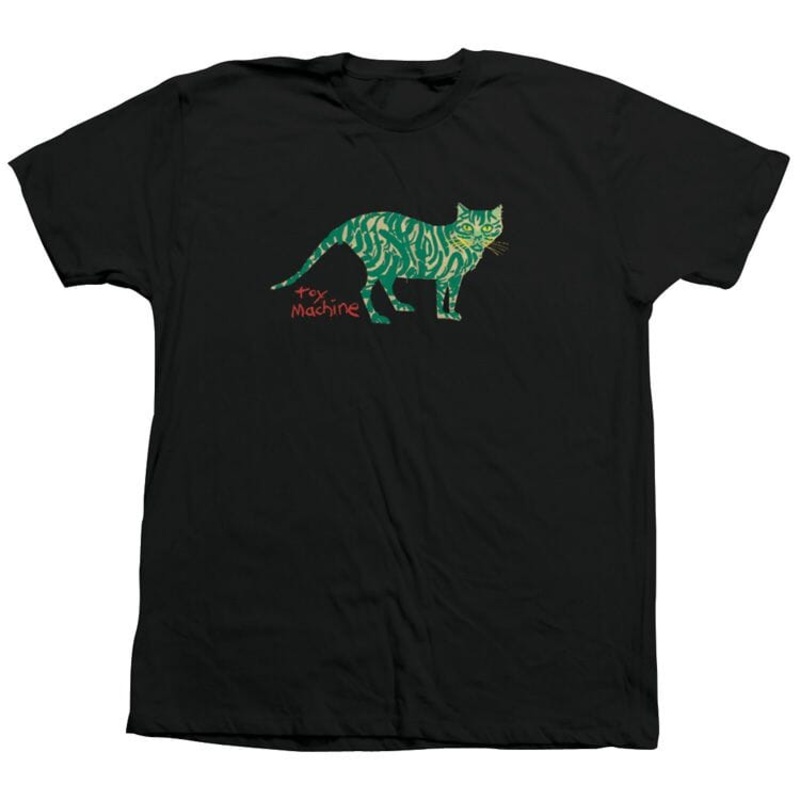 TOY MACHINE CAT TEE BLACK MEDIUM