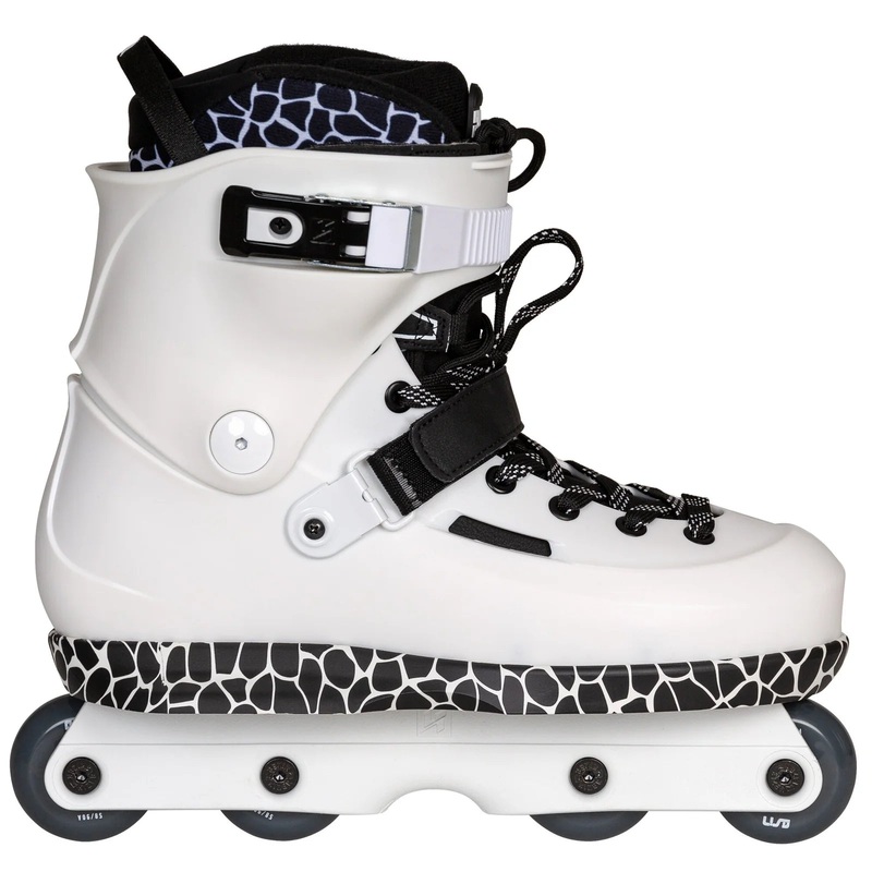 USD Sway Farmer Pro Aggressive Inline Skates Complete – White/Black 5.5-6