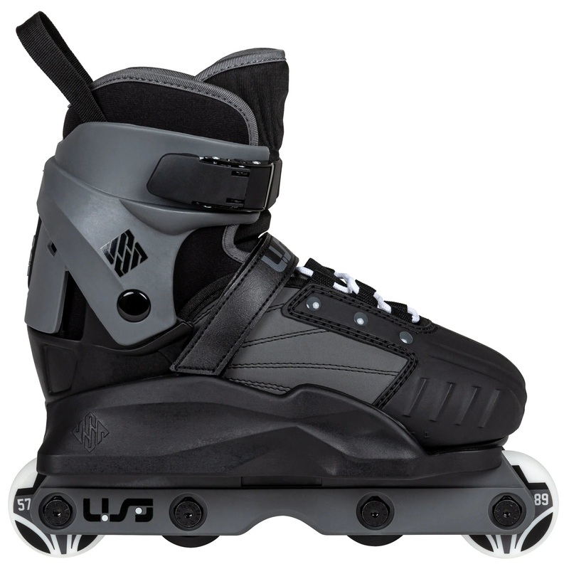 USD Transformer Kids Aggressive Inline Skates Complete – Black/Grey 2-4.5