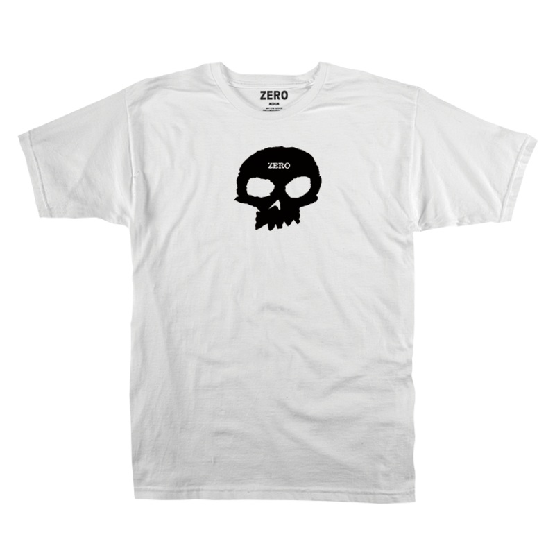 ZERO SINGLE SKULL TEE WHITE SMALL