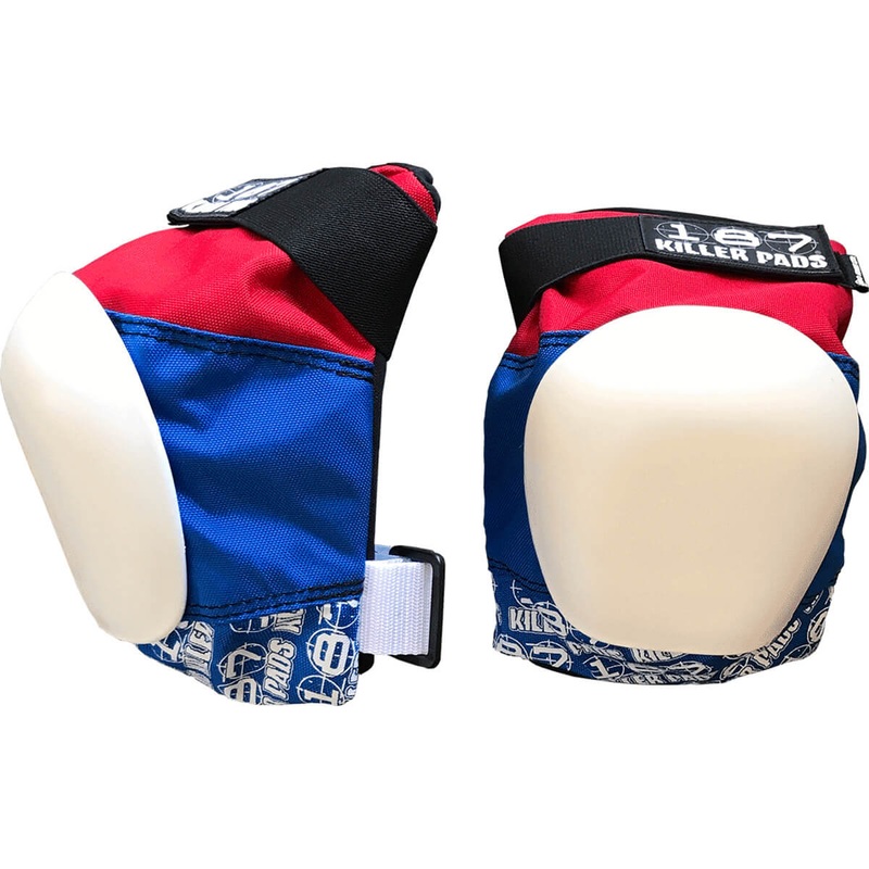 187 Pro Knee Pads – Red/White/Blue XS