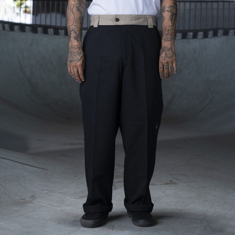 Dickies Ronnie Sandoval Double Knee Pants – Black/Desert Sand Color Block 28 32 Black