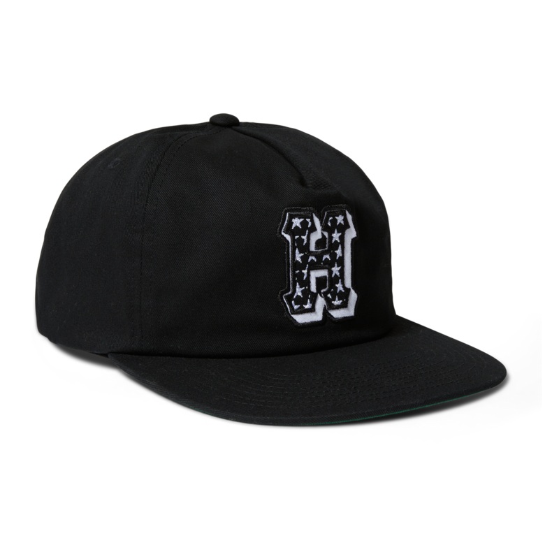 HUF H-STAR SNAPBACK BLACK