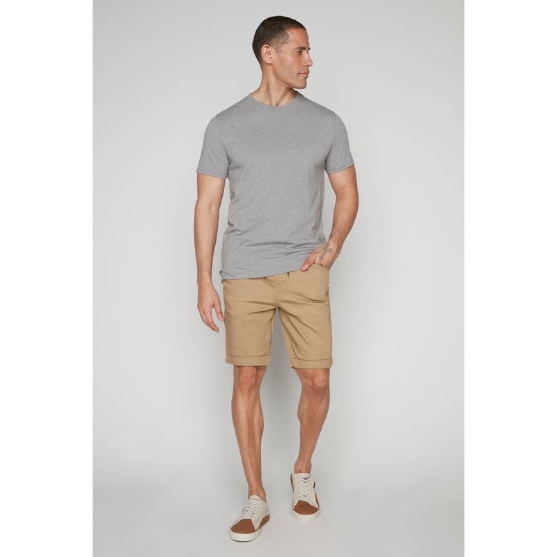 LENNON – Mens Rolled Up Shorts – Beige 28(XS)