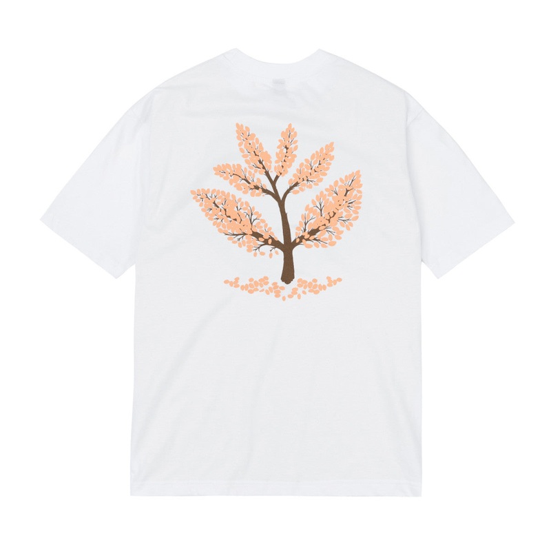 MAGENTA BLOSSOM TEE WHITE MEDIUM