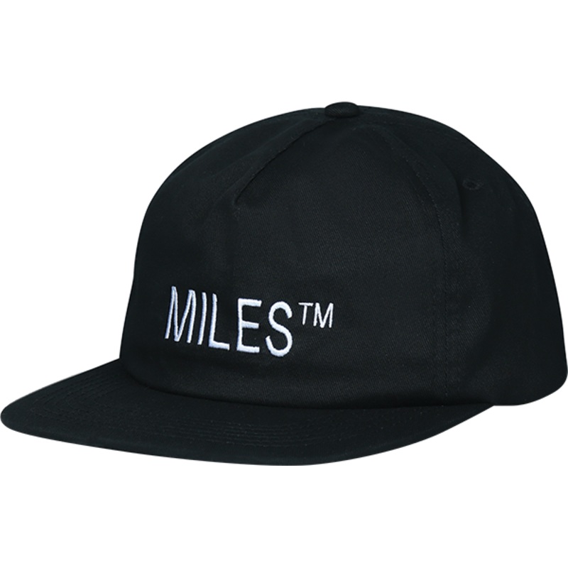MILES LOGO HIT HAT ADJ-BLACK