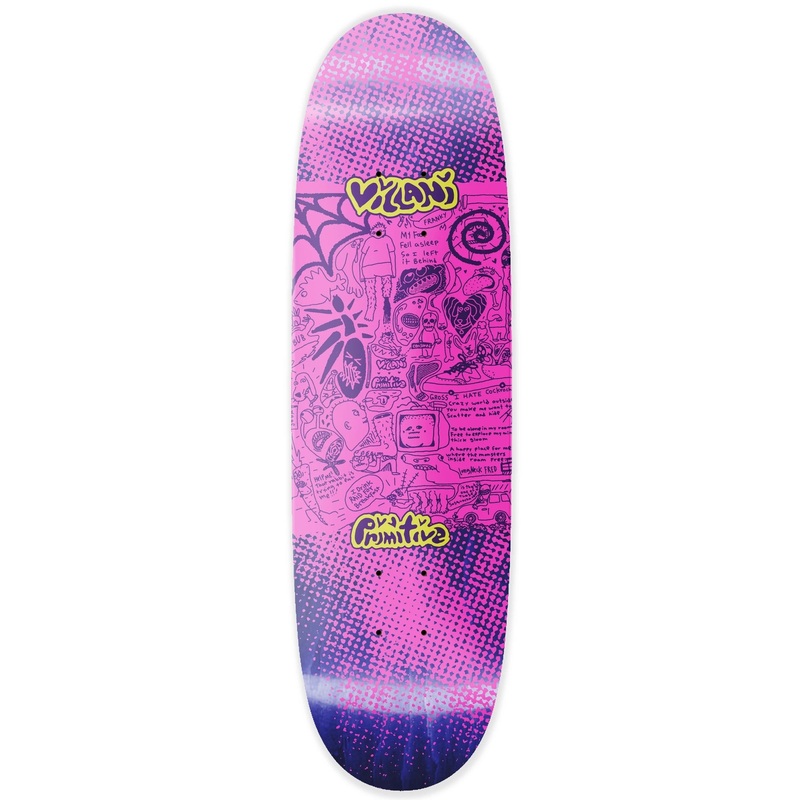 PRIMITIVE FRANKY VILLANI DECK – SCATTER (8.125″) 8.125″