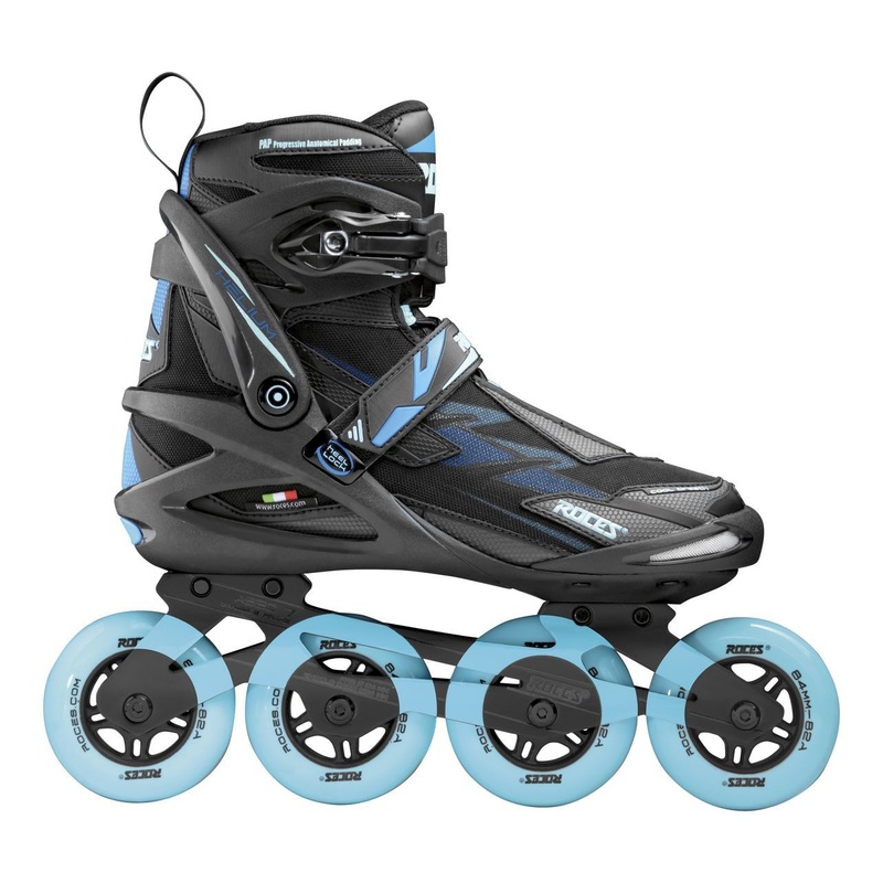 Roces Helium II W Tif Inline Skates Complete – Black/Azure 8