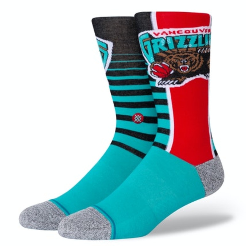 STANCE SOCKS INFINIKNIT NBA GRIZZLIES GRADIENT TEAL LARGE