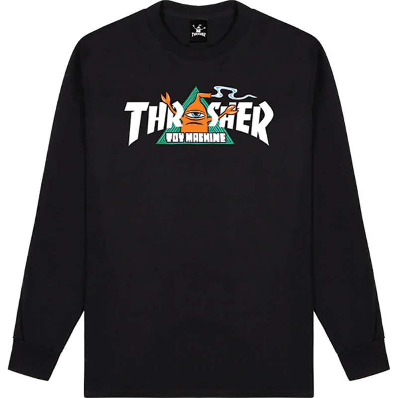 THRASHER TOY MACHINE VORTEX LS BLACK S