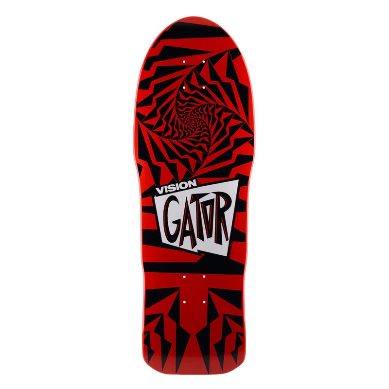 Vision Gator II Skateboard Deck – 10.25 Red/Black
