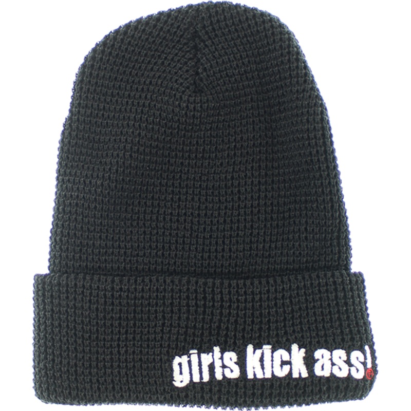 FOUND GIRLS KICK ASS BEANIE BLACK