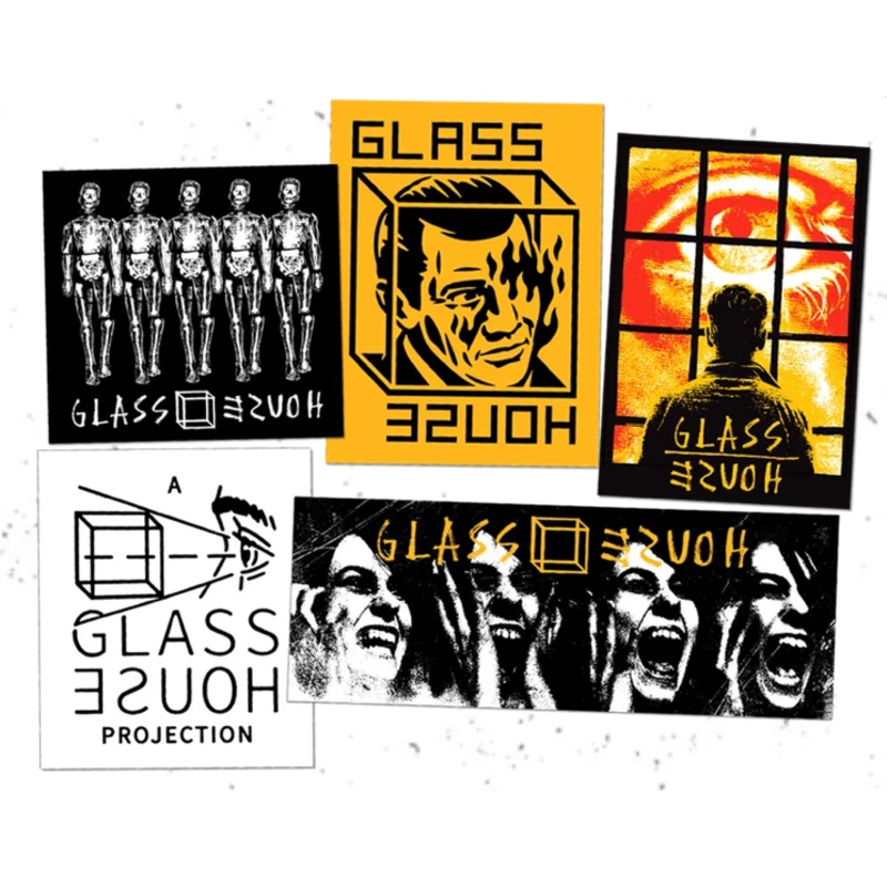 GLASS HOUSE STICKER SET