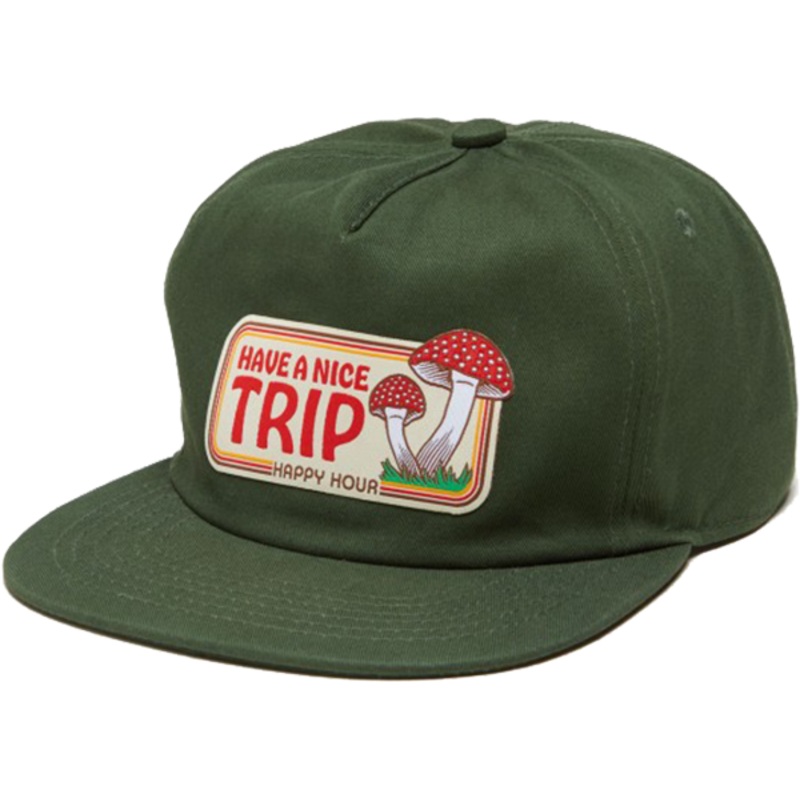HAPPY HOUR SNAPBACK HAVE A NICE TRIP GREEN