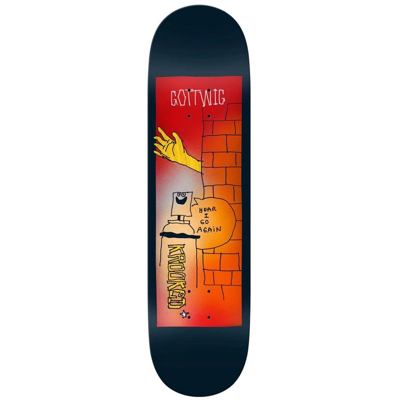 Krooked Gottwig Aerosol Skateboard Deck – 8.25